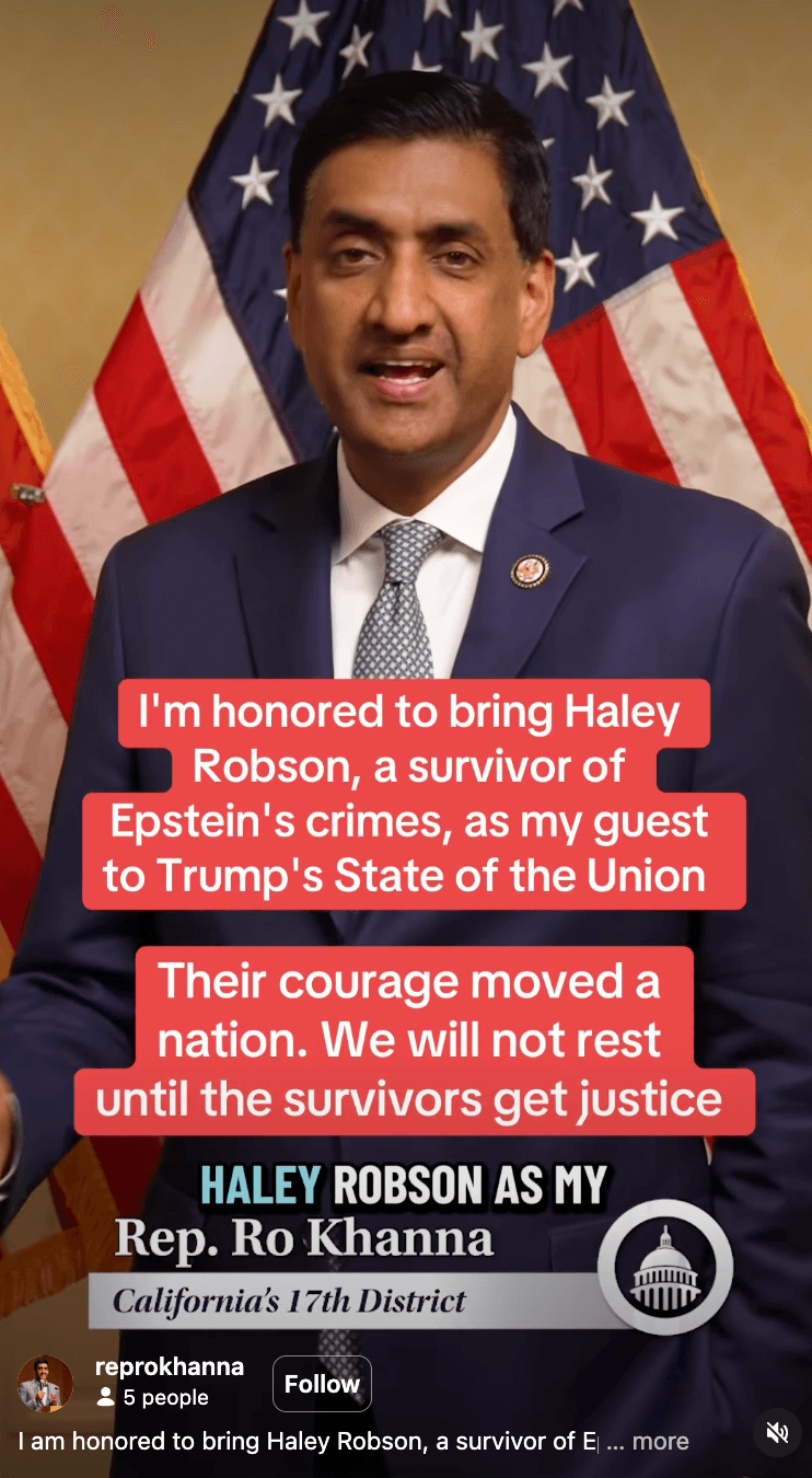 Direct to Audience — Rep. Ro Khanna (CA-17)